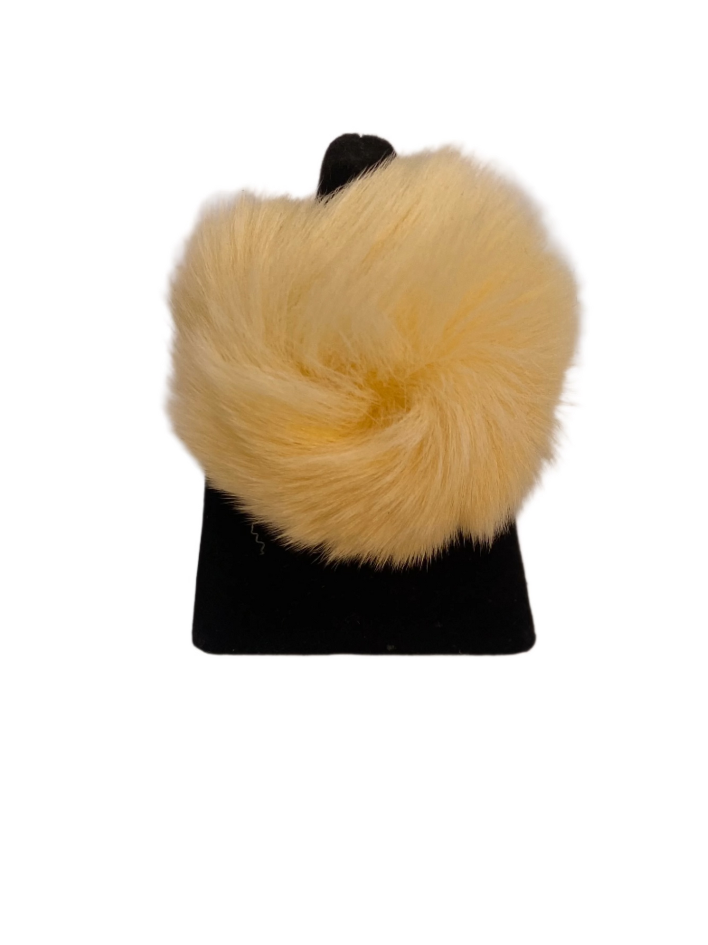 Misty Blue Caroline - Puff Faux Fur Ring