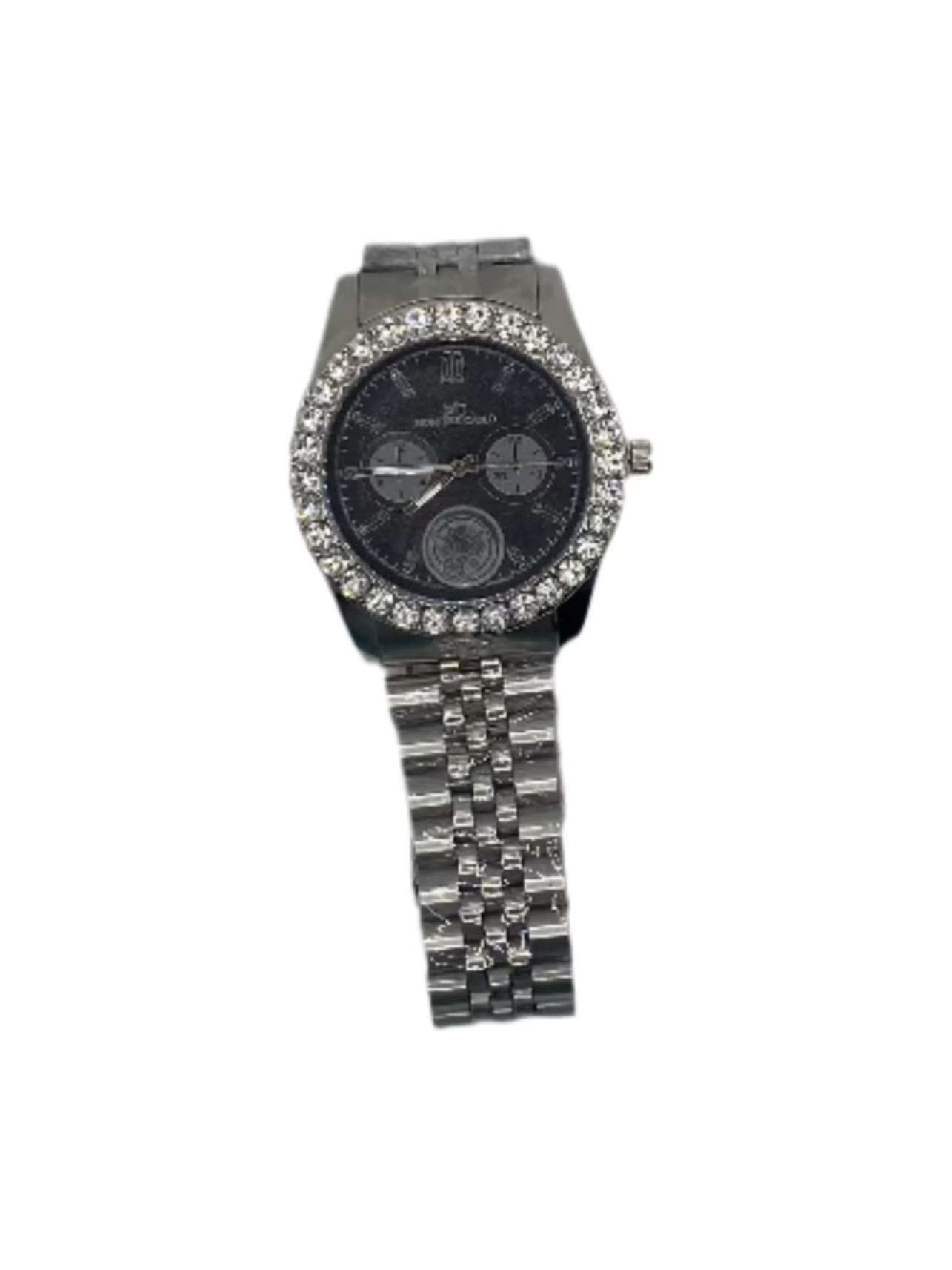 Misty Blue Rory - Metal Band Rhinestone Dial Watch