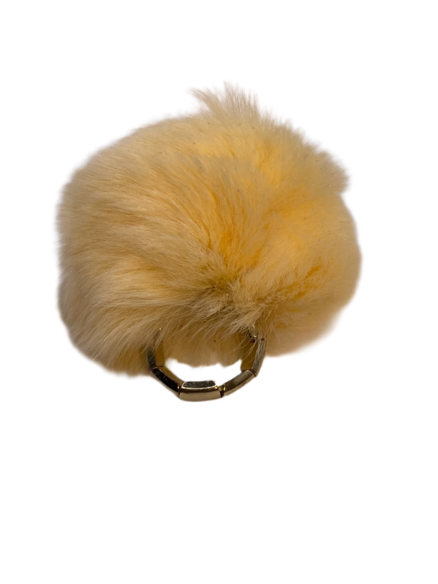 Misty Blue Caroline - Puff Faux Fur Ring