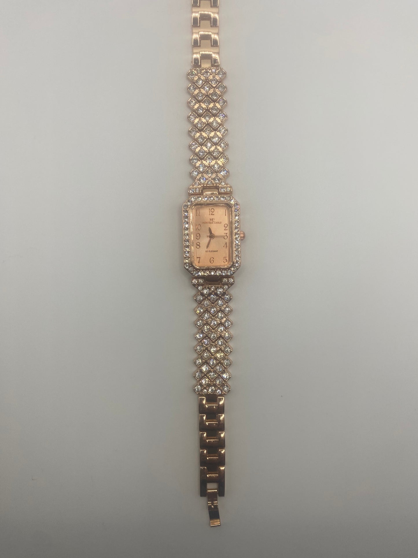 Misty Blue Ally - Rhinestone Bracelet Watch