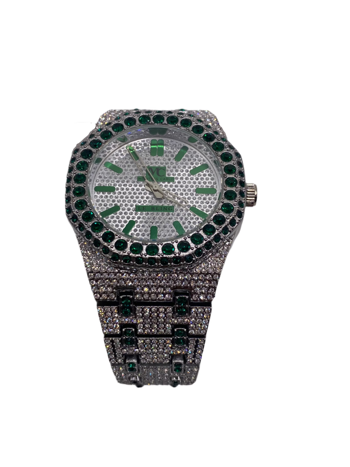 Misty Blue Benjamin - Legendary Men's Iced Time Piece Watch