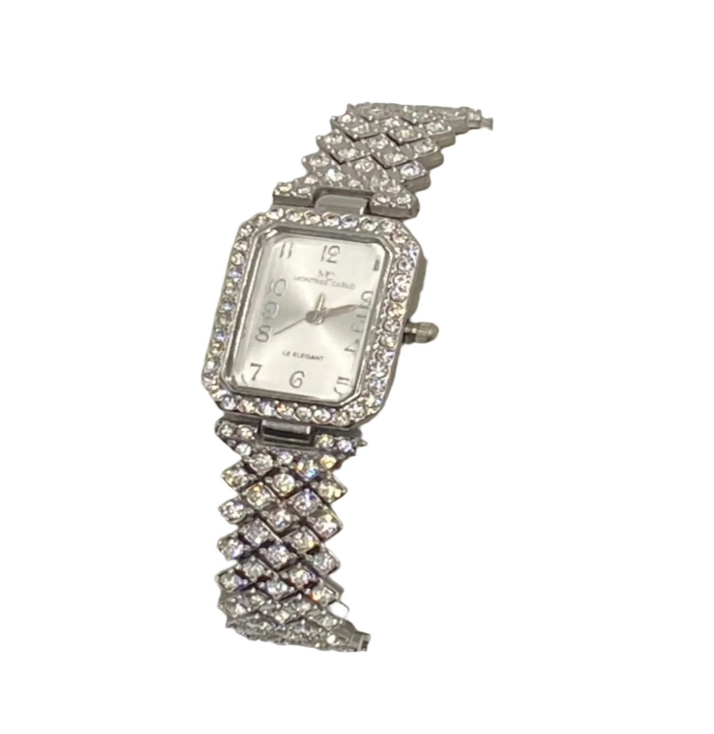 Misty Blue Ally - Rhinestone Bracelet Watch