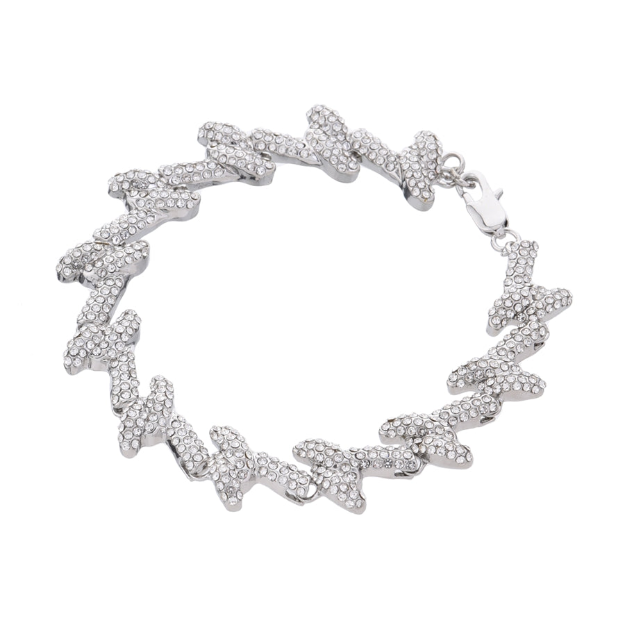 Misty Blue Ross - Ice All Over Stone Knot Necklace & Bracelet Set