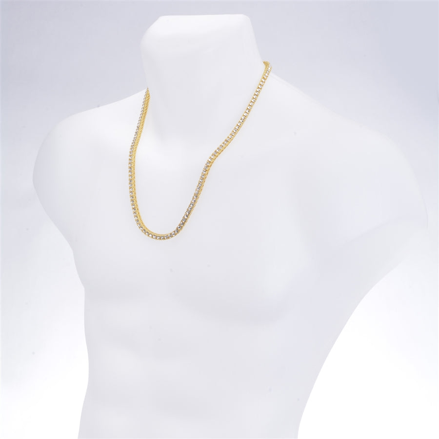 Misty Blue Julien - One Line Tennis Necklace