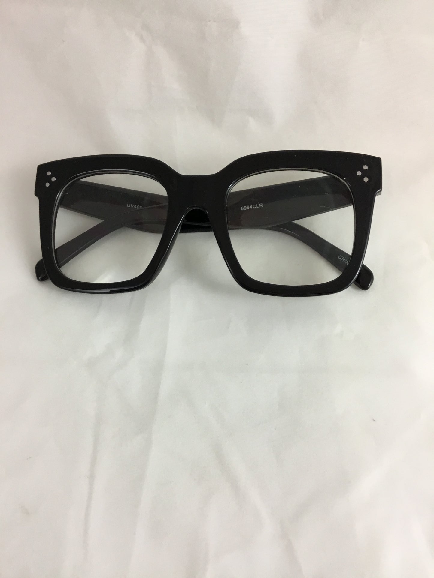 Misty Blue Oversized Blue Light Square Glasses