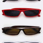 Misty Blue 90s Skinny Fashion Sunglasses