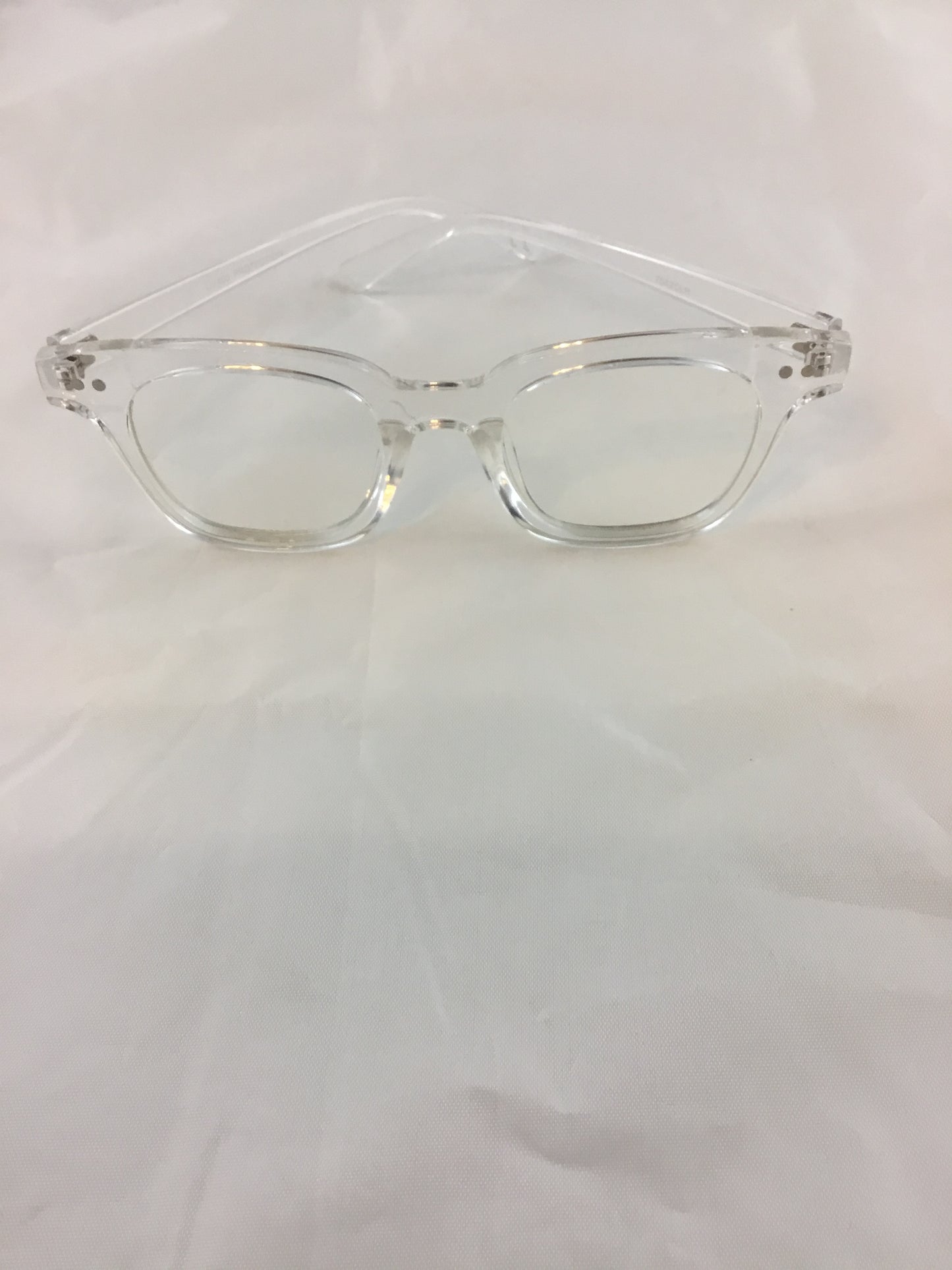 Misty Blue Classic Clear Lens Frame Glasses