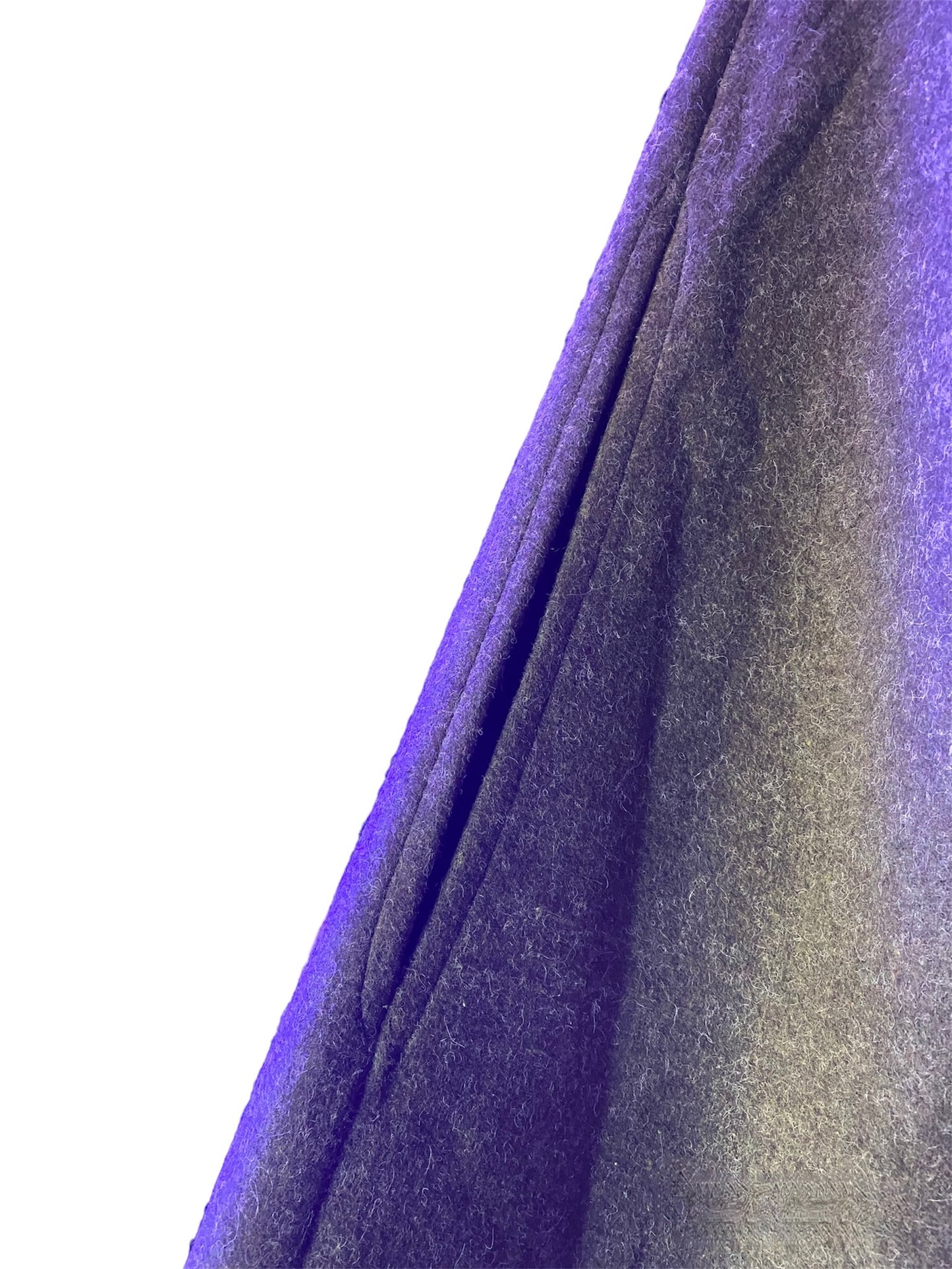 Misty Blue Robyn - Fur Collar Tailored Detail Poncho