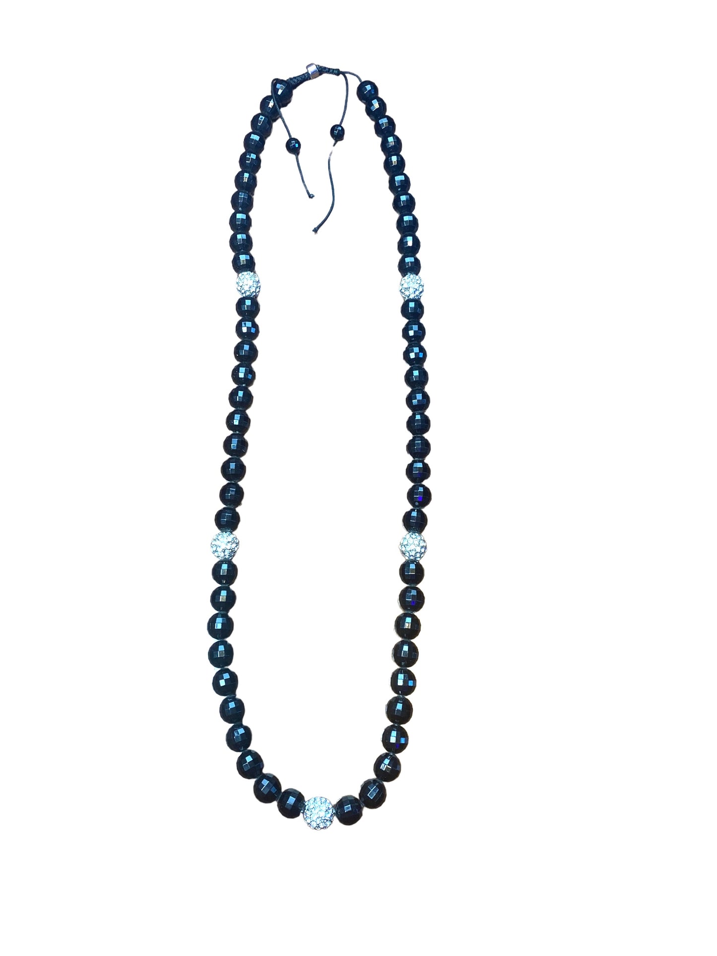 Misty Blue Koby - Hip Hop Disco Ball Chain Necklace