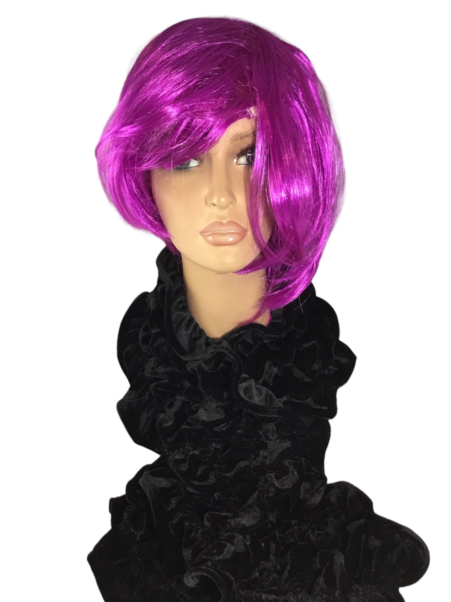 Misty Blue Scrunchy Velveteen Scarf