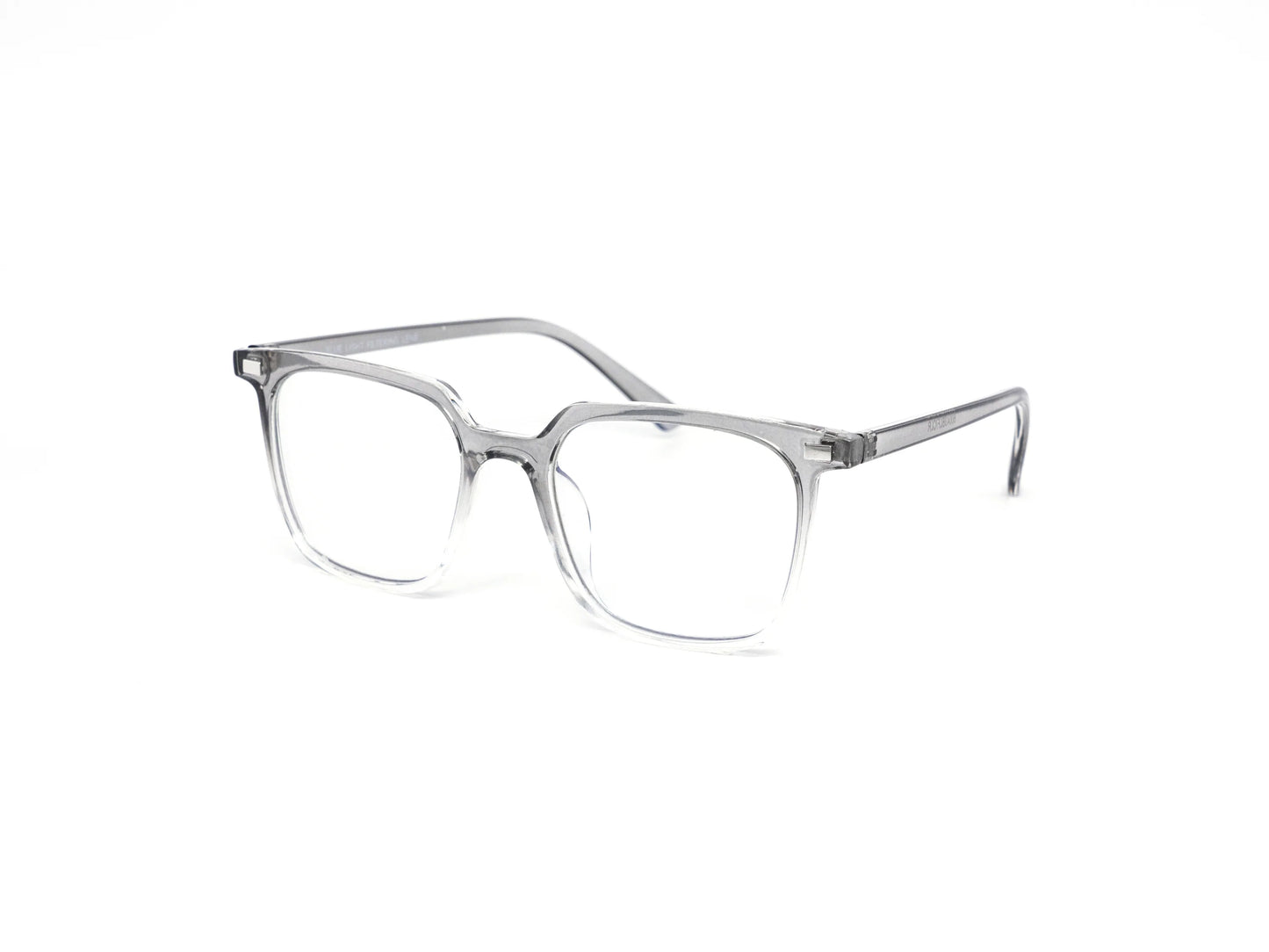 Misty Blue Minimalist Classic Square Blue Light Filter Lens Glasses
