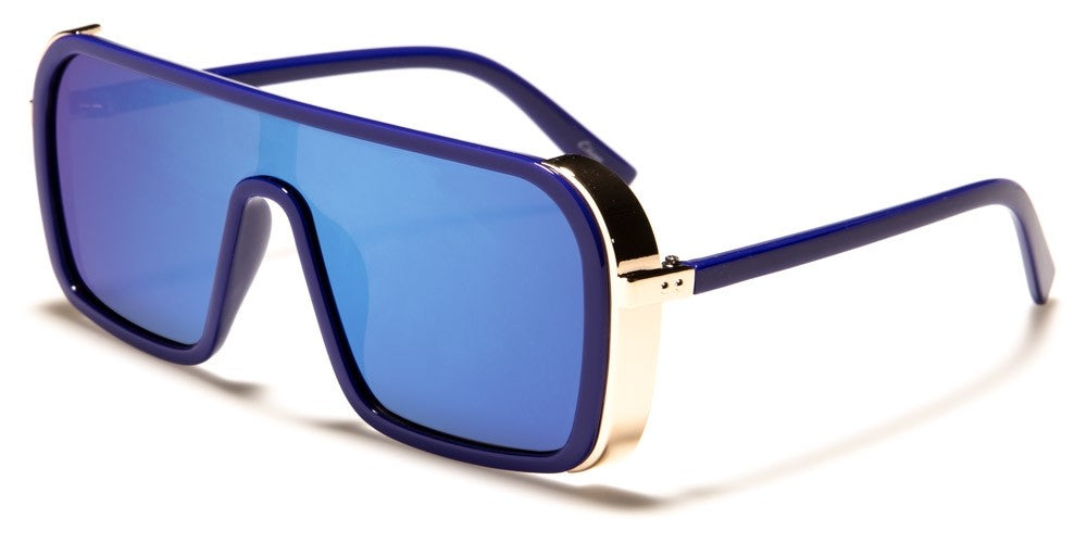 Misty Blue Square Aviator Sunglasses