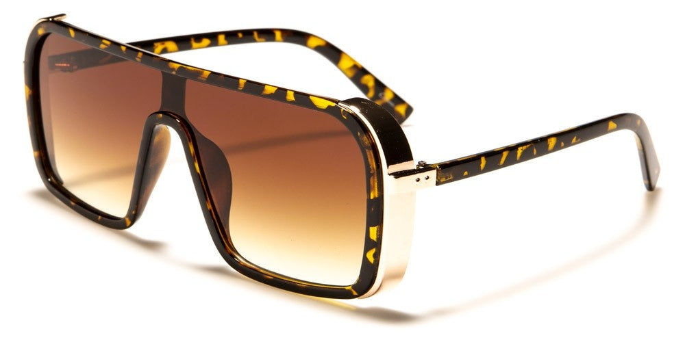 Misty Blue Square Aviator Sunglasses