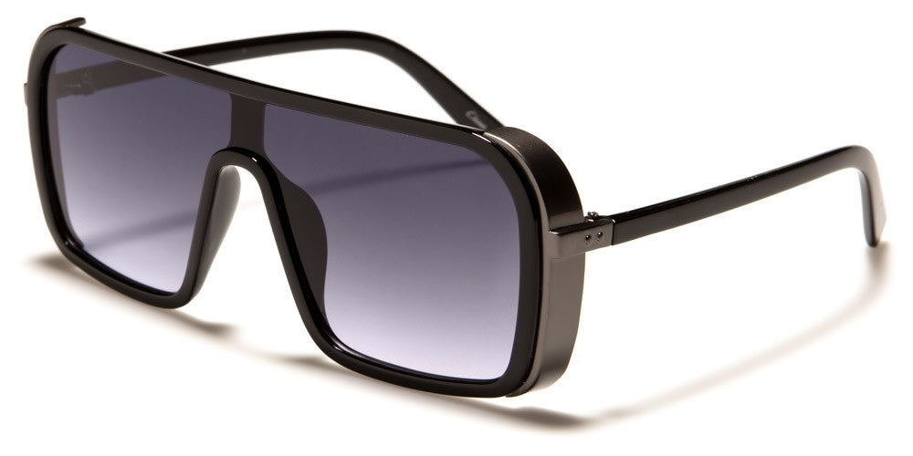 Misty Blue Square Aviator Sunglasses