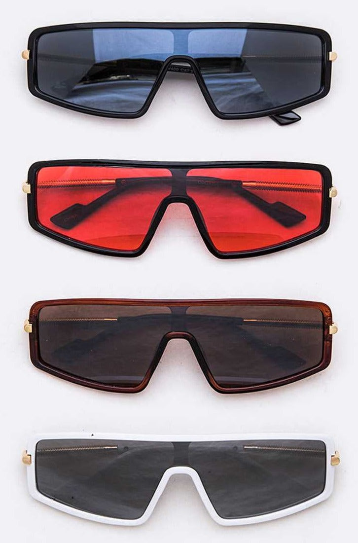 Misty Blue Inspired Iconic Shield Sunglasses