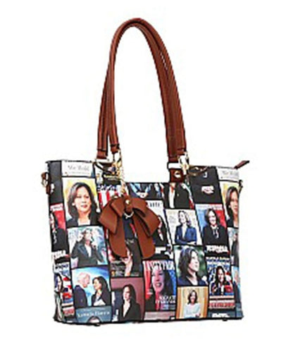 Misty Blue Madam VP - Kamala Harris Tote Handbag Set