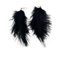 Misty Blue Kyla - Feather Choker Necklace and Earring Set