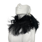 Misty Blue Kyla - Feather Choker Necklace and Earring Set