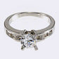 Misty Blue Alexi - Trilogy Engagement Ring