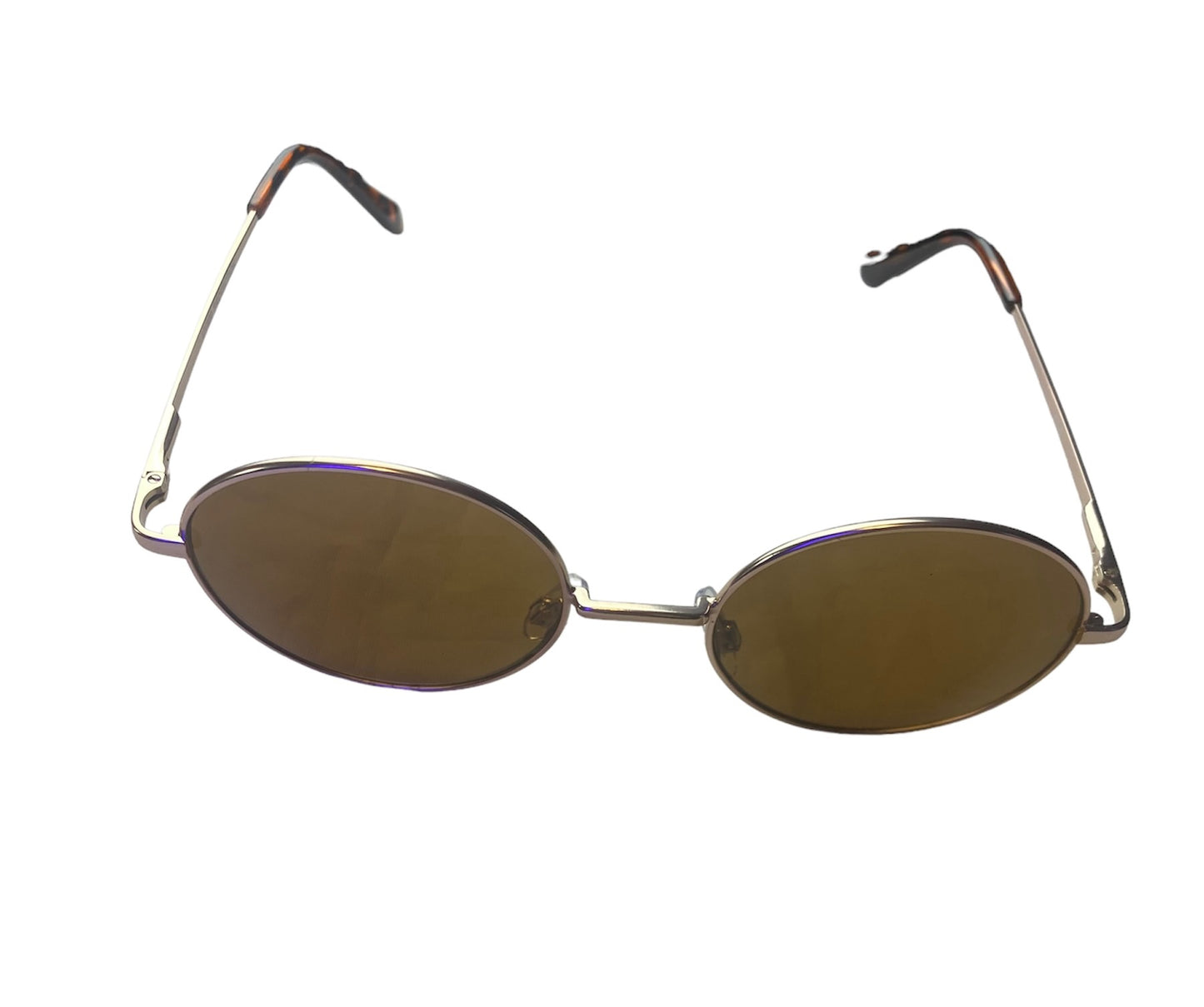 Misty Blue Flat Lens Oval Sunglasses