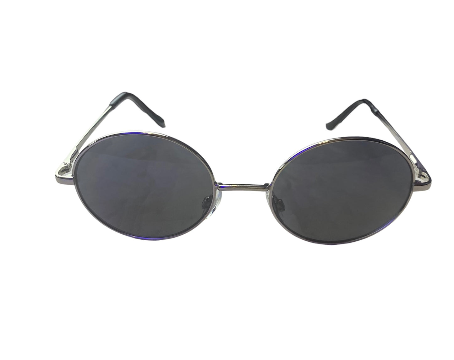 Misty Blue Flat Lens Oval Sunglasses