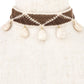 Misty Blue Triangle Knit Pattern Choker Necklace
