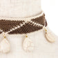 Misty Blue Triangle Knit Pattern Choker Necklace