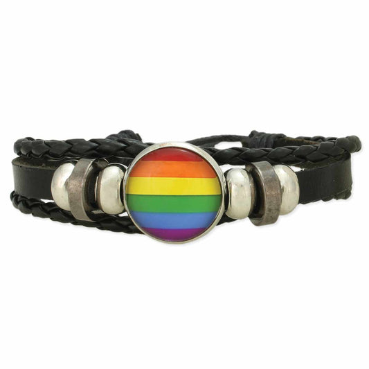 Misty Blue Rainbow Unisex Pull Bracelet